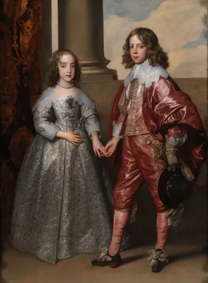 William II, Prince of Orange, and his Bride, Mary Stuart by Anthony Van Dyck Oil Painting