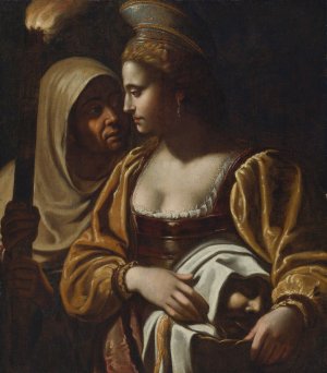 Judith With The Head Of Holofernes by Antiveduto Gramatica Oil Painting