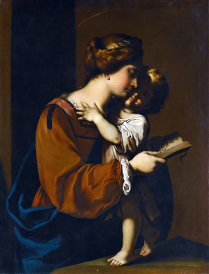 The Madonna And Child by Antiveduto Gramatica Oil Painting
