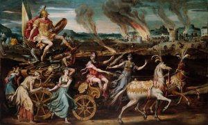 The Triumph Of mars by Antoine Caron Oil Painting