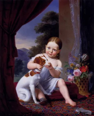Les Deux Amis by Antoine Chazal Oil Painting