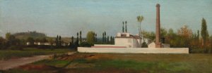 Industrial Plant by Antoine Chintreuil Oil Painting