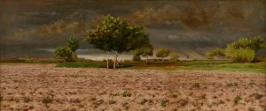 L'orage by Antoine Chintreuil Oil Painting