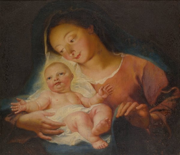 Madonna And Child by Antoine Coypel - Hand-Painted Oil Painting Reproduction