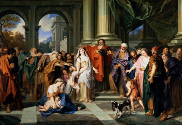 Main Product Photo of Susannah Accused Of Adultery  Painting by Antoine Coypel