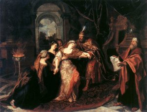 The Swooning of Esther by Antoine Coypel Oil Painting