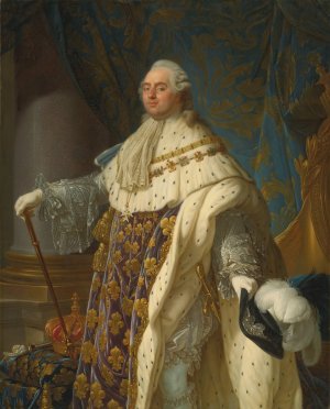 Portrait of Louis XVI of France in Coronation Robes by Antoine-Francois Callet Oil Painting