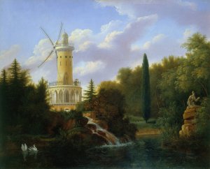 Le Moulin de la Folie-Beaujon by Antoine Guyot Oil Painting