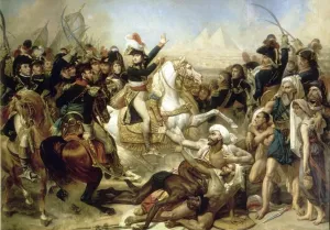 Battle of the Pyramids, July 21, 1798 painting by Antoine-Jean Gros