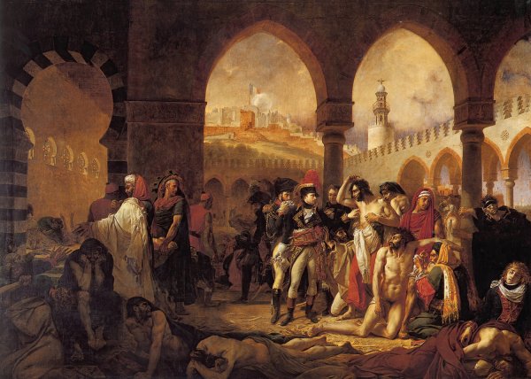 Main Product Photo of Bonaparte visitant les pestiferes de Jaffa le 11 mars 1799  Painting by Antoine-Jean Gros