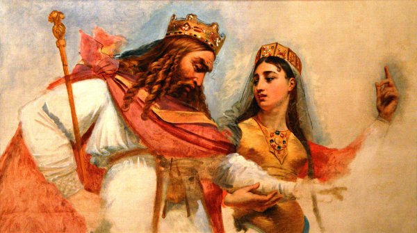Main Product Photo of Clovis et Clotilde Painting by Antoine-Jean Gros