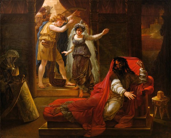 Main Product Photo of David Playing Harp For King Saul  Painting by Antoine-Jean Gros
