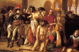 Detail Bonaparte Visitant les Pestiferes by Antoine-Jean Gros - Oil Painting Reproduction