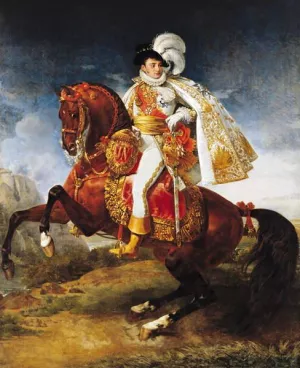 Equestrian Portrait of Jerome Bonaparte by Antoine-Jean Gros - Oil Painting Reproduction