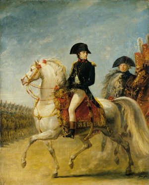 General Bonaparte reviewing Troops by Antoine-Jean Gros Oil Painting