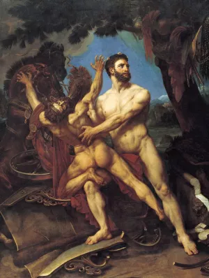 Hercule et Diomede painting by Antoine-Jean Gros