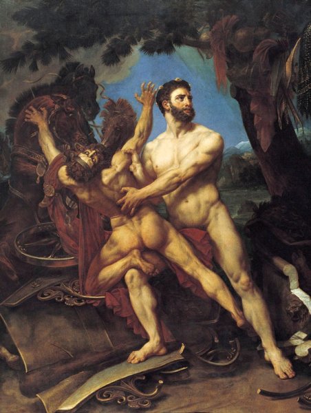 Main Product Photo of Hercule et Diomede Painting by Antoine-Jean Gros