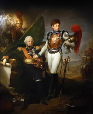 il generale di lariboisiere dice addio al figlio alla vigilia della battaglia di borodino by Antoine-Jean Gros Oil Painting