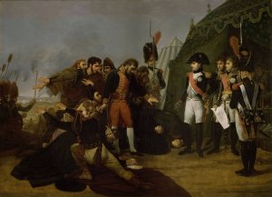 Napoleon accepts the surrender of Madrid, 4 December 1808 by Antoine-Jean Gros Oil Painting