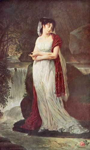 Portrait of Christine Boyer by Antoine-Jean Gros Oil Painting
