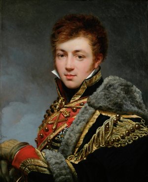 Portrait of Count Honore de La Riboisiere by Antoine-Jean Gros Oil Painting