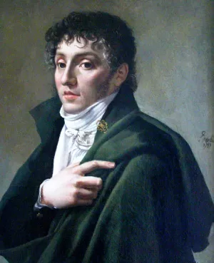 Portrait of Etienne Mehul by Antoine-Jean Gros Oil Painting