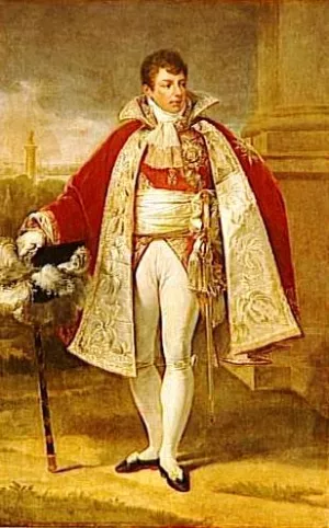 Portrait of Gerard-Christophe-Michel Duroc, Duc de Frioul by Antoine-Jean Gros - Oil Painting Reproduction
