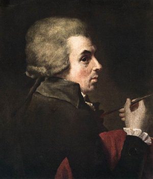 Portrait of Jacques-Louis David by Antoine-Jean Gros Oil Painting