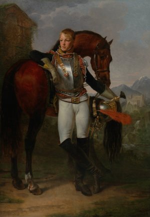 Portrait of Second Lieutenant Charles Legrand by Antoine-Jean Gros Oil Painting