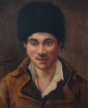 Portrait presume du Cordonnier Simon by Antoine-Jean Gros Oil Painting
