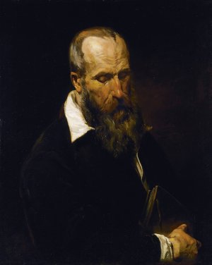 The Philosopher by Antoine Joseph Wiertz Oil Painting