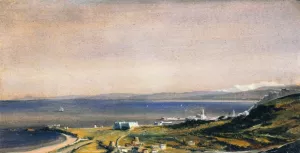 A North African Port Oil painting by Antoine Leon Morel-Fatio