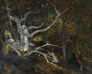Forest Of Fontainebleau, The 'reine Blanche' by Antoine-Louis Barye Oil Painting
