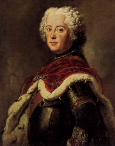Frederick the Great as Crown Prince by Antoine Pesne - Hand-Painted Oil Painting Reproduction
