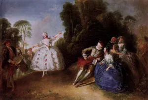 Marianne Cochois by Antoine Pesne Oil Painting