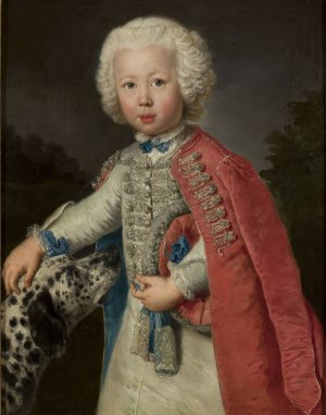 Portrait of a boy by Antoine Pesne Oil Painting