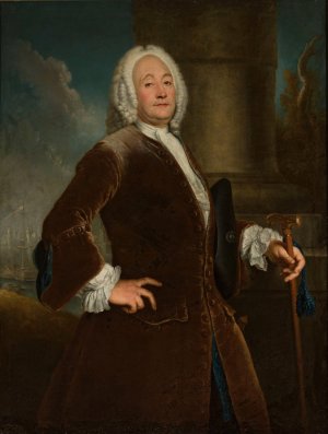 Portrait of Heinrich Voguell by Antoine Pesne Oil Painting