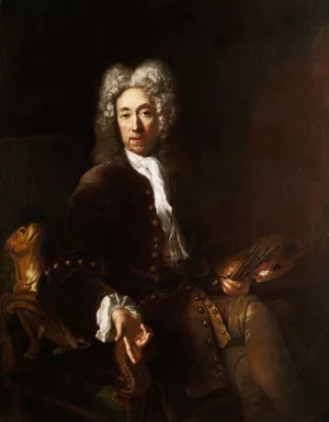 Portrait of Jean Baptiste Gayot Dubuisson by Antoine Pesne Oil Painting