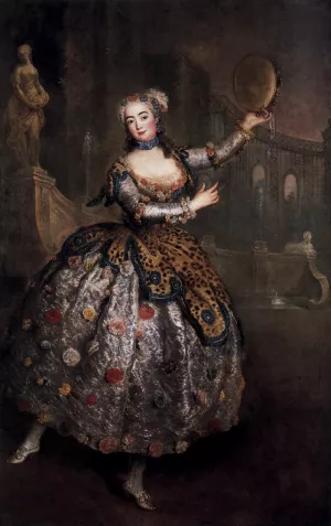 The Dancer Barbara Campanini by Antoine Pesne - Oil Painting Reproduction