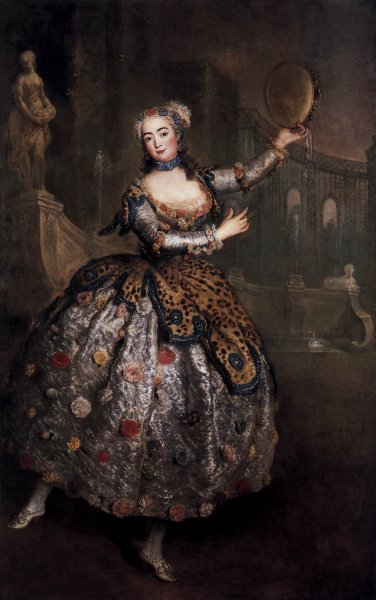 The Dancer Barbara Campanini by Antoine Pesne - Hand-Painted Oil Painting Reproduction