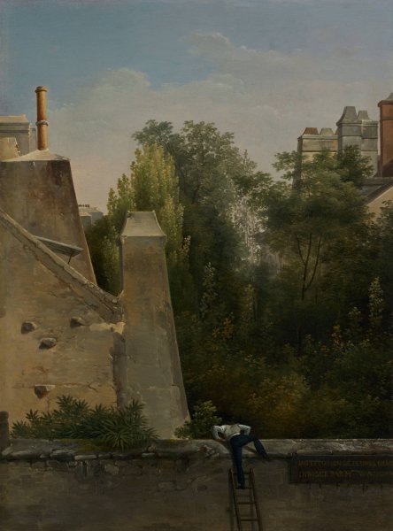 Main Product Photo of The Curious One  Painting by Antoine Pierre Mongin