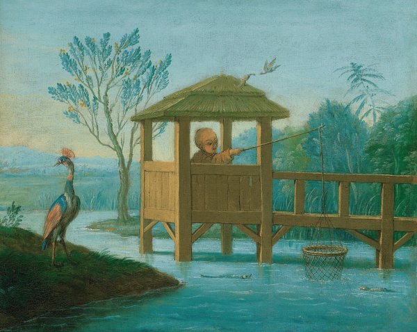 Little Fisherman by Antoine Renou - Hand-Painted Oil Painting Reproduction