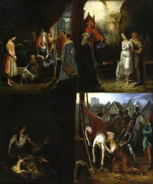 Scenes de Notre-Dame de Paris Oil painting by Antoine Rivoulon