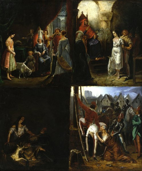 Scenes de Notre-Dame de Paris  by Antoine Rivoulon - Hand-Painted Oil Painting Reproduction
