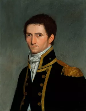 Portrait of Captain Matthew Flinders by Antoine Toussaint De Chazal Oil Painting