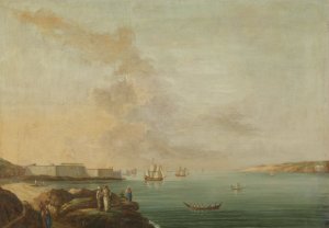 View of the Dardanelles by Antoine Van Der Steen Oil Painting