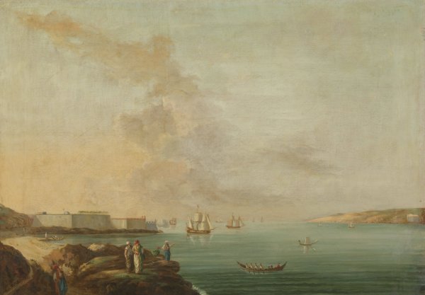 Main Product Photo of View of the Dardanelles  Painting by Antoine Van Der Steen