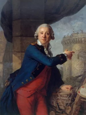 Jean-Henri Masers, chevalier de Latude by Antoine Vestier Oil Painting