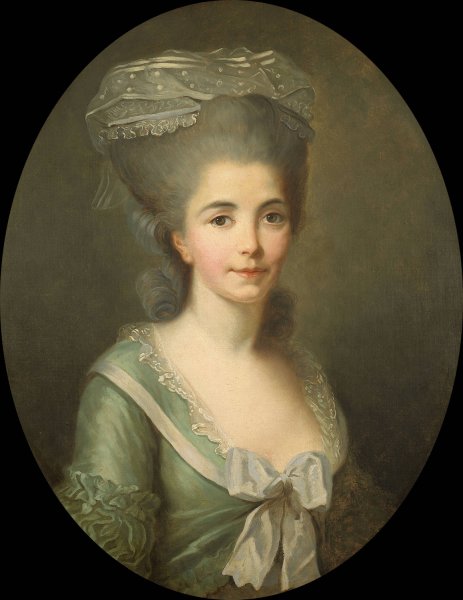 Main Product Photo of Portrait de femme  Painting by Antoine Vestier