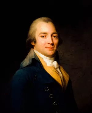 Portrait de John Moore by Antoine Vestier Oil Painting